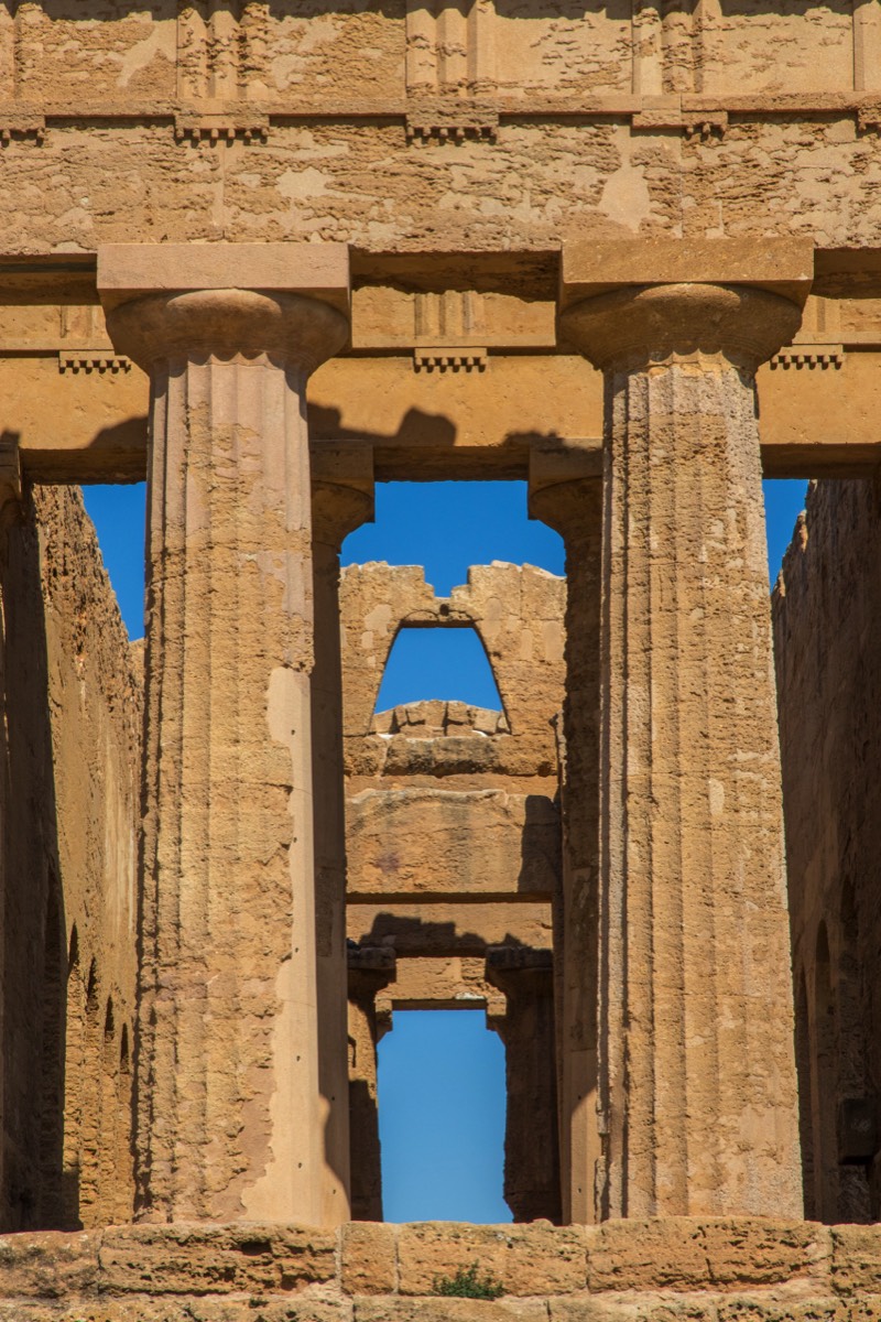 Detail of the temple