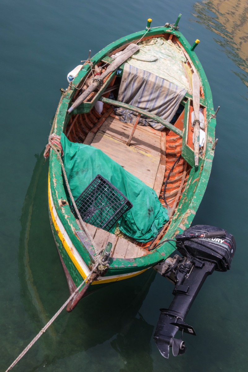 Small boat in the harbour