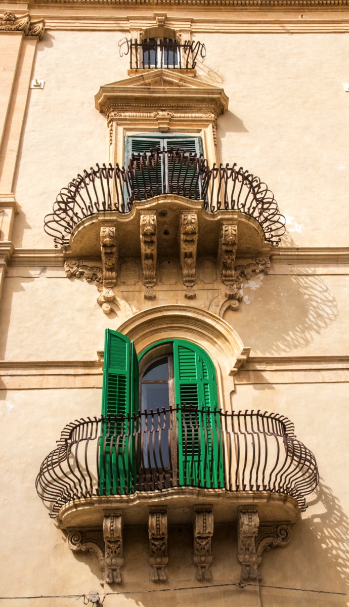 Balconies in Noto
