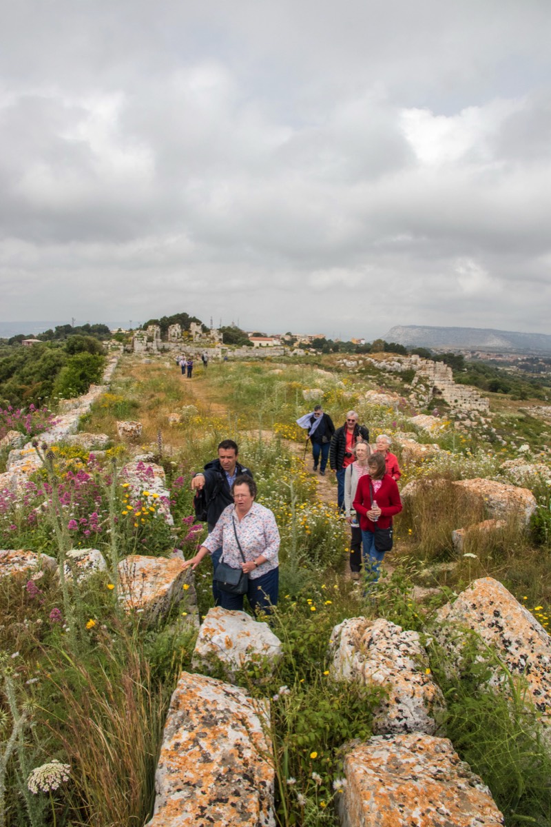 Exploring the Eurialo castle