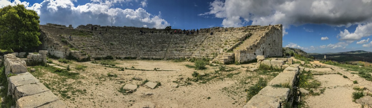 Amphitheater overview in Segesta