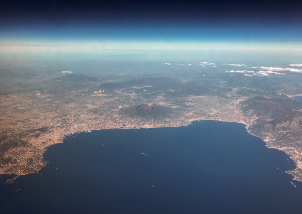Another volcano : mount Vesuvius and the bay of Naples