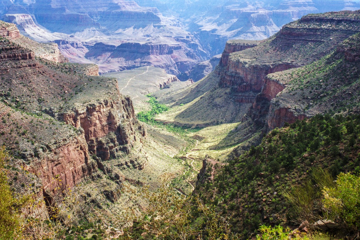 We went to the green bit (that's only halfway down)