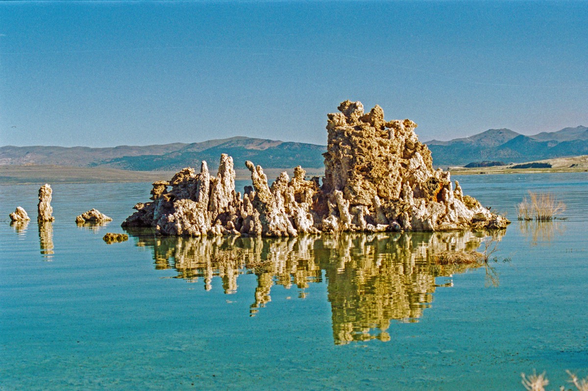 Salt pillars in bizar shapes