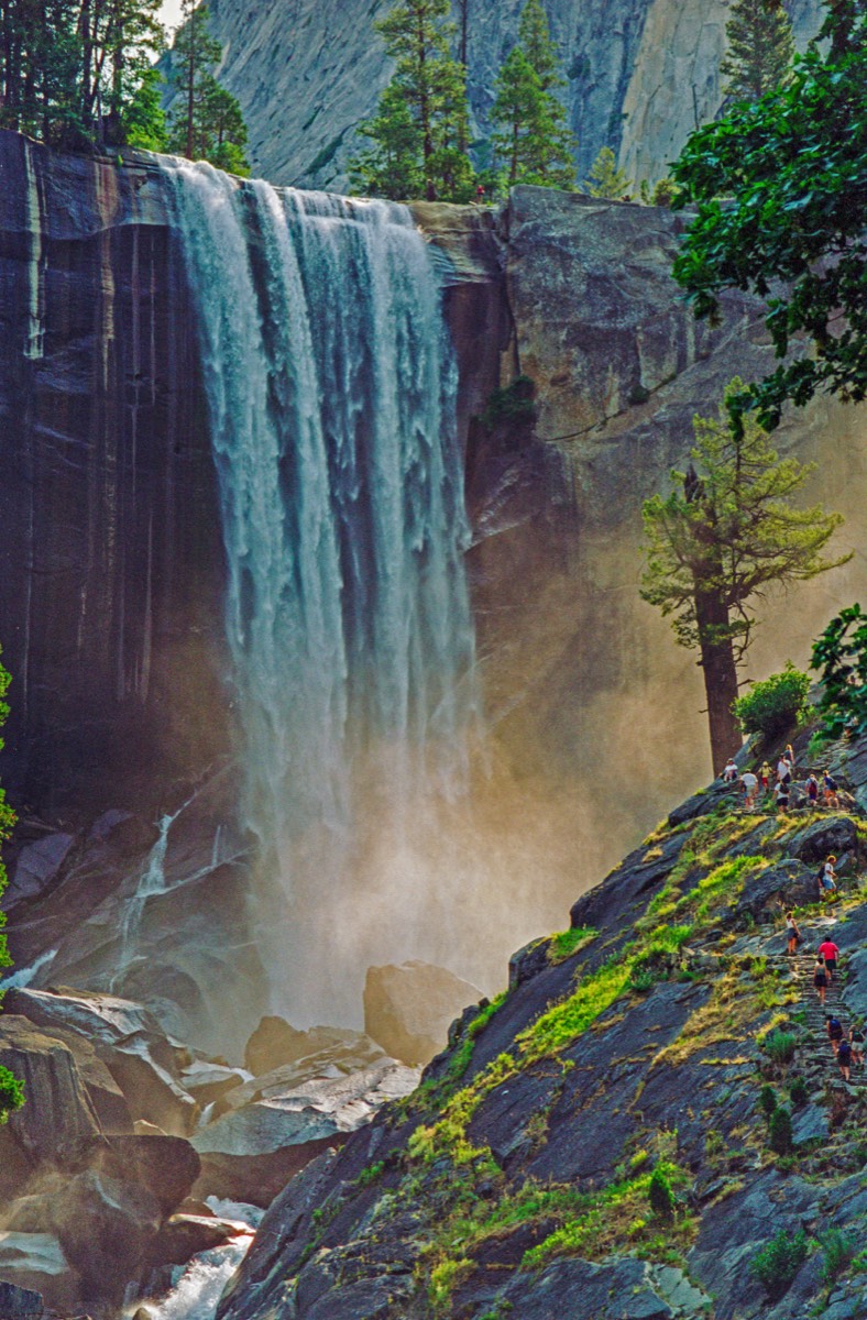 Vernal falls from a little closer
